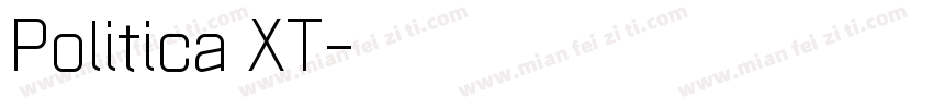 Politica XT字体转换